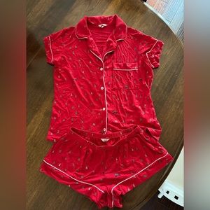 Eberjey Christmas Pajamas - Shortie Set